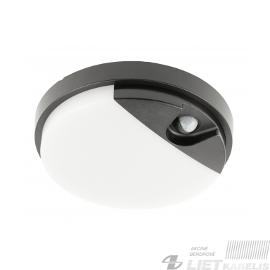 LED šviestuvas TULON 15W, 4000K, 1350lm su judesio davikliu, juodas, GTV LED šviestuvas TULON 15W, 4000K, 1350lm su judesio davikliu, juodas, GTV