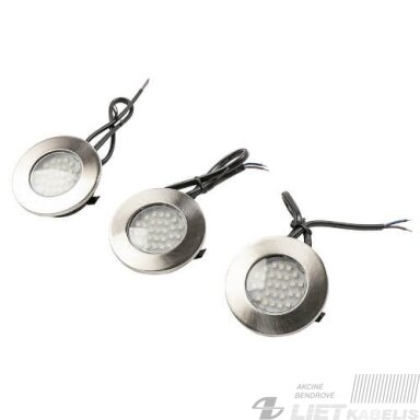 LED šviestuvas Barri Plus montuojamas 1,5W, 3000K,  80Lm, IP20, GTV