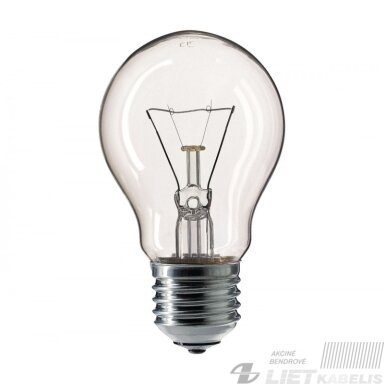 Lempa kaitrinė 60W, E27, burbuliukas Iskra/Zext/Bellight Lempa kaitrinė 60W, E27, burbuliukas Iskra/Zext/Bellight