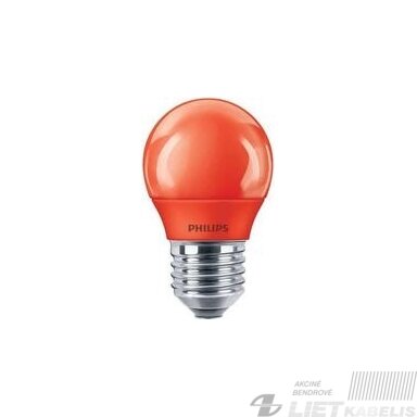 Lempa kaitrinė A60 15W E27 (oranžinė), Philips