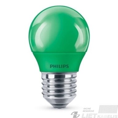 Lempa kaitrinė A60 15W E27 (žalia), Philips