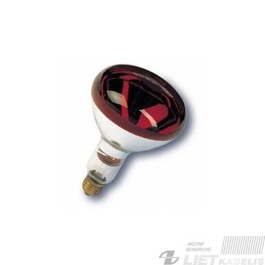 Lempa kaitrinė, šildymo, 250W, E27, 230V, raudona Bellight Lempa kaitrinė, šildymo, 250W, E27, 230V, raudona Bellight