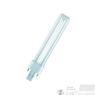 Lempa kompaktinė DuluxS 7W/78 Blue UVA G23, Osram