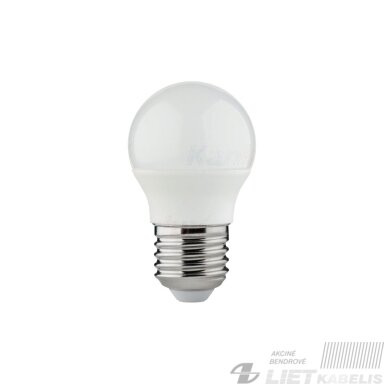 Lempa LED 4,9W, E27, 4000K, 470lm, burbuliukas, KANLUX Lempa LED 4,9W, E27, 4000K, 470lm, burbuliukas, KANLUX
