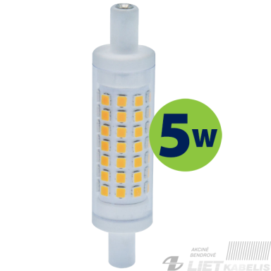 Lempa LED 5W, R7s, 3000K, 480lm, 78mm, LEDURO