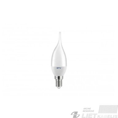 Lempa LED 60SMD, 3,5W, E14, 2700K, liepsnelės formos, GTV Lempa LED 60SMD, 3,5W, E14, 2700K, liepsnelės formos, GTV