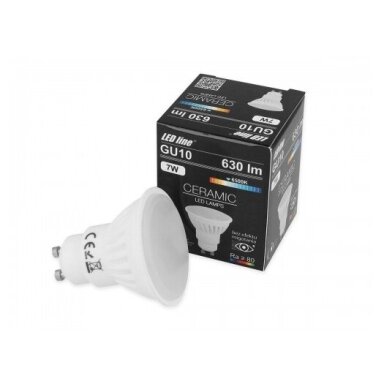 Lempa LED 7W, GU10, 1000lm, 2700K, keramikinė, LEDline