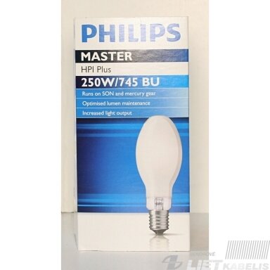 Lempa metalo-halogeno, HQI/HPI plus, 250W/745, BU E40 Lempa metalo-halogeno, HQI/HPI plus, 250W/745, BU E40