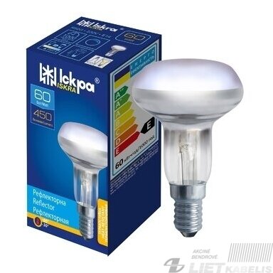 Lempa reflektorinė R50, 60W, 2800K, E14, Tungsram/Iskra Lempa reflektorinė R50, 60W, 2800K, E14, Tungsram/Iskra