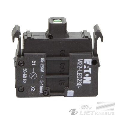 Lemputė M22-LED230-B, 85-264V, mėlyna, Eaton Lemputė M22-LED230-B, 85-264V, mėlyna, Eaton