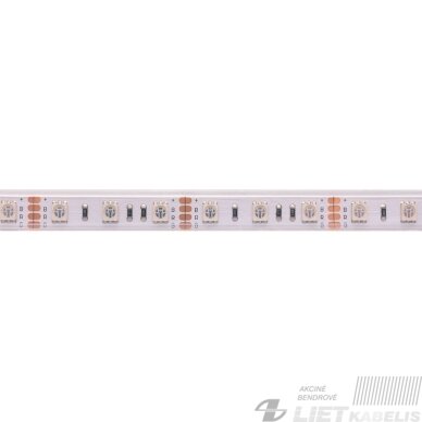 LED juosta 12V 14.4W/m hermetiška T formos IP67, RGB padidinto efektyvumo, PLUS AKTO LED juosta 12V 14.4W/m hermetiška T formos IP67, RGB padidinto efektyvumo, PLUS AKTO