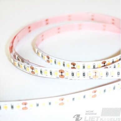 LED juosta 12V 9.6W/m nehermetiška IP20 šiltai balta 3000K 115lm/W PLUS AKTO 1 LED juosta 12V 9.6W/m nehermetiška IP20 šiltai balta 3000K 115lm/W PLUS AKTO 1