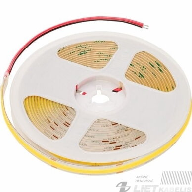LED juosta 14W/m, 24V, 4000K, 1680Lm, COB, IP20, Lemlux LED juosta 14W/m, 24V, 4000K, 1680Lm, COB, IP20, Lemlux