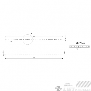 LED juosta 24V, 14.4W/m, 3000K, IP20, PLIUS AKTO 1