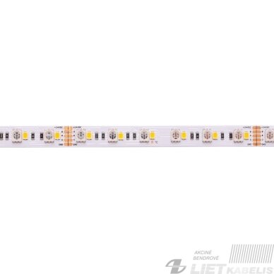 LED juosta 24V 19.2W/m nehermetiška IP20, RGB+W, padidinto efektyvumo, PREMIUM AKTO LED juosta 24V 19.2W/m nehermetiška IP20, RGB+W, padidinto efektyvumo, PREMIUM AKTO