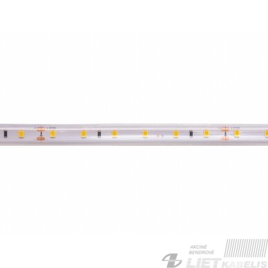 LED juosta 24V 4.8W/m hermetiška IP67, T formos, neutraliai balta 4000K 115lm/W PLUS AKTO