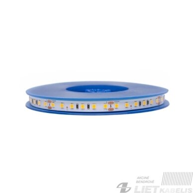LED juosta 24V 9.6W/m hermetiška IP65 šiltai balta 3000K 921lm/m LED juosta 24V 9.6W/m hermetiška IP65 šiltai balta 3000K 921lm/m