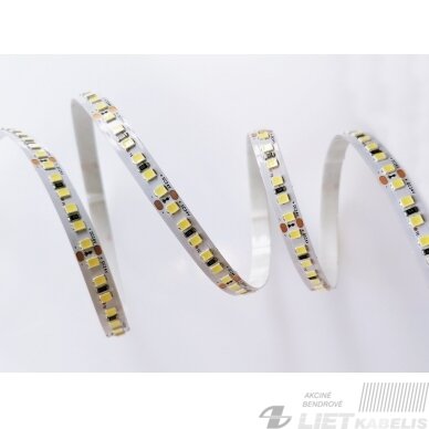LED juosta 24V 9.6W/m nehermetiška IP20 neutraliai balta 4000K 168LED/m, Samsung SMD, 120lm/W, PLUS AKTO 2