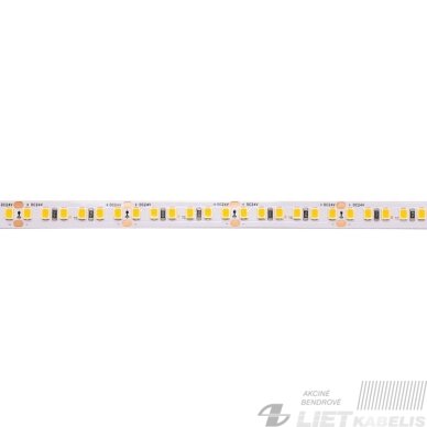 LED juosta 24V 9.6W/m nehermetiška IP20 šiltai balta 3000K 168LED/m, Samsung SMD, 120lm/W, PLUS AKTO LED juosta 24V 9.6W/m nehermetiška IP20 šiltai balta 3000K 168LED/m, Samsung SMD, 120lm/W, PLUS AKTO