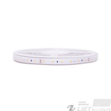 LED juosta, 5m ritė 12V 14.4W/m hermetiška IP67, T formos, neutraliai balta 4000K