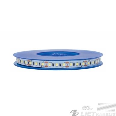 LED juosta, 5m ritė, 12V 20W/m nehermetiška IP20 neutraliai balta 4000K 120LED/m