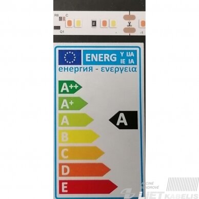 LED juosta 9,6W/m, 680Lm/m, 12V, 4000K, IP65, LEdline 3
