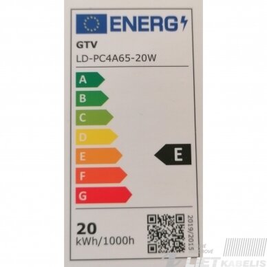 LED lempa 20W, E27, SMD2835 3000K, 1800Lm, GTV 2 LED lempa 20W, E27, SMD2835 3000K, 1800Lm, GTV 2