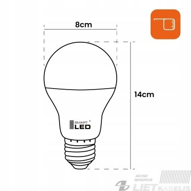 LED lempa 24W, E27, 3000K, 2500Lm, SMARTLED 1 LED lempa 24W, E27, 3000K, 2500Lm, SMARTLED 1