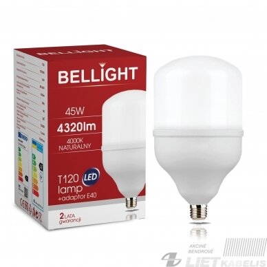 LED lempa 45W,4000K, 4320lm, E27/E40, Bellight LED lempa 45W,4000K, 4320lm, E27/E40, Bellight