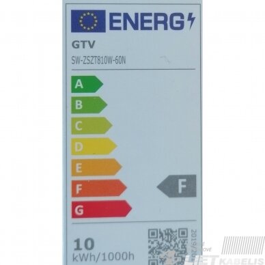 LED lempa 9,1W, T8, 6400K, 1000lm, 60cm, GTV 1 LED lempa 9,1W, T8, 6400K, 1000lm, 60cm, GTV 1