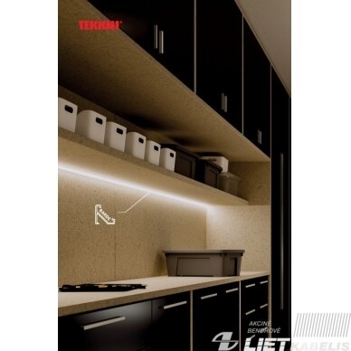 LED profilio komplektas BARDE kampinis, juodas, anoduotas, matinis dangtelis 2.02 m 5 LED profilio komplektas BARDE kampinis, juodas, anoduotas, matinis dangtelis 2.02 m 5