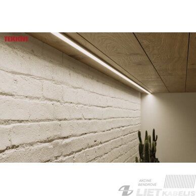 LED profilio komplektas EGEN paviršinis platus, aliuminis, anoduotas, matinis dangtelis 3 m 7 LED profilio komplektas EGEN paviršinis platus, aliuminis, anoduotas, matinis dangtelis 3 m 7
