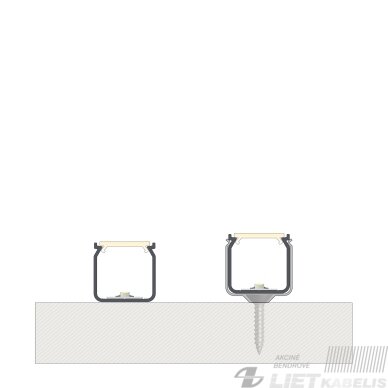 LED profilio komplektas HELSE paviršinis aukštas, juodas, anoduotas, matinis dangtelis 2.02 m 2 LED profilio komplektas HELSE paviršinis aukštas, juodas, anoduotas, matinis dangtelis 2.02 m 2
