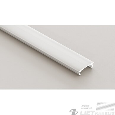 LED profilių TEKKNI dangtelis 3m, baltas, modeliams ORRE, BARDE, HELSE, MOSSO, SELDE