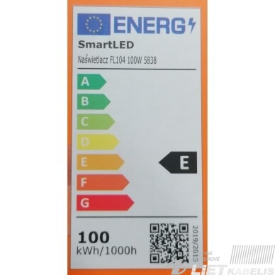 LED prožektorius 100W, 4500K, 11000lm, nešiojamas su rėmu ,IP65, SMART LED 4