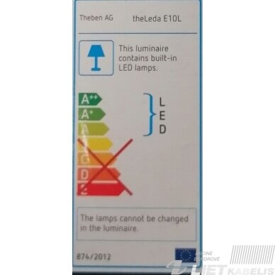 LED prožektorius 10W, 4000K 750Lm IP55,baltas, Theben 1 LED prožektorius 10W, 4000K 750Lm IP55,baltas, Theben 1