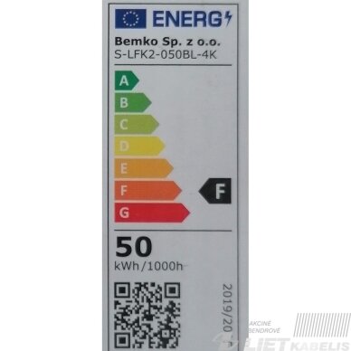 LED Prožektorius 50W, 4000K, 4280lm, su judesio davikliu, IP65, Kafler 2