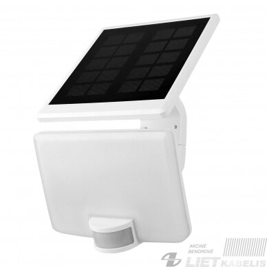LED prožektorius 8W 4000K, 800Lm, su davikliu, saulės baterija ,IP54, COMMEL LED prožektorius 8W 4000K, 800Lm, su davikliu, saulės baterija ,IP54, COMMEL