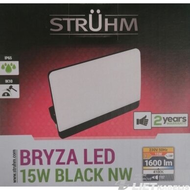 LED prožektorius BRYZA 15W, 4100K, 1600lm, IP65, Struhm 1