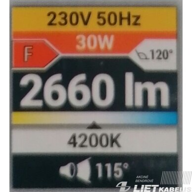 LED prožektorius KROMA 30W, 4200K , 2660LM IP65, Struhm 4 LED prožektorius KROMA 30W, 4200K , 2660LM IP65, Struhm 4
