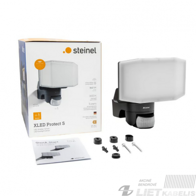 LED prožektorius PROTECT S 14,3W, 3000K ,1642lm, su judesio davikliu antracitas, IP54, STEINEL 2