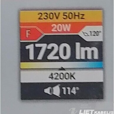 LED prožektorius su davikliu, 20W, 4500K, 1600Lm, IP65, STRUHM 5