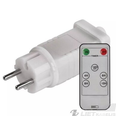 LED šviesos girliandų EMOS CONNECTING matinimo šaltinis, 30Vdc, 12W, su pulteliu, IP44, EMOS