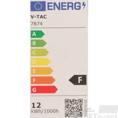 LED šviestuvas 12W, 4000K, 1200lm, virštinkinis, V-TAC 4 LED šviestuvas 12W, 4000K, 1200lm, virštinkinis, V-TAC 4