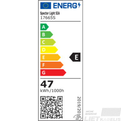 LED šviestuvas 48W, 3000-6500K, 5700lm, dimeriuojamas, IP20, SPECTOR Light 1