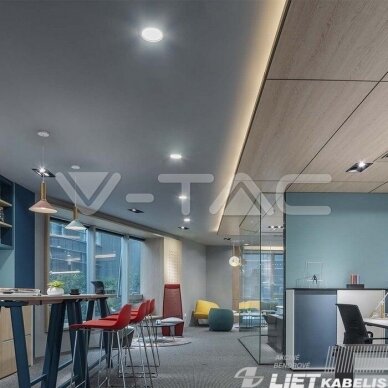LED šviestuvas 6W, 4000K, 660lm, įleidžiamas, V-TAC 2