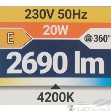 LED šviestuvas ADIS D Slim, 20W, IP44, 4000K, Struhm 2