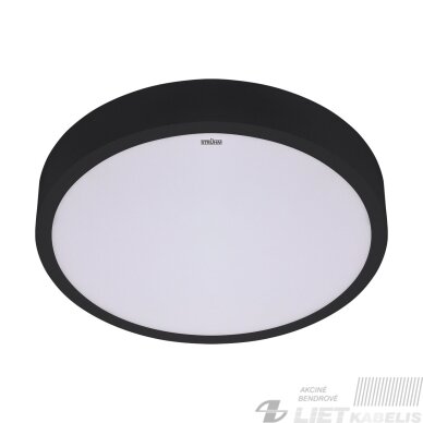 LED šviestuvas ANDRE 12/15/18W CCT 2910lm, juodas, IP20, STRUHM