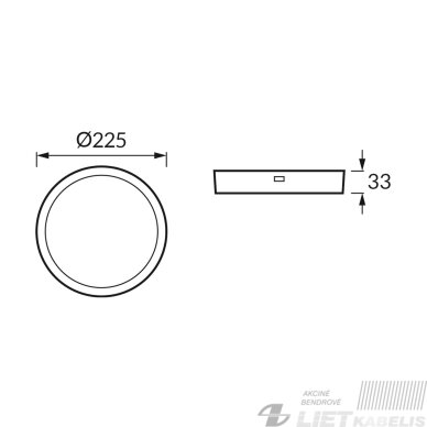 LED šviestuvas ANDRE 12/15/18W CCT 2910lm, juodas, IP20, STRUHM 3