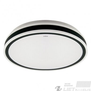 LED šviestuvas AURELIA 24W, 4000K, 1680Lm, IP44 apvalus su juodu žiedu, Struhm LED šviestuvas AURELIA 24W, 4000K, 1680Lm, IP44 apvalus su juodu žiedu, Struhm